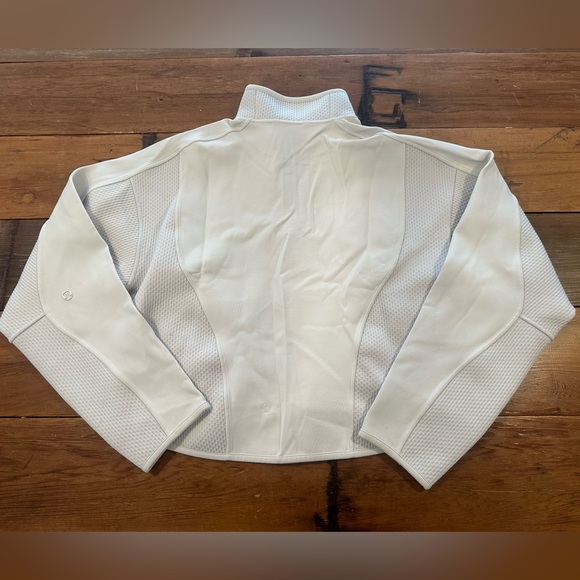 Lululemon Mixed Fabric Half-Zip Pullover Bone Size S - Picture 3 of 5